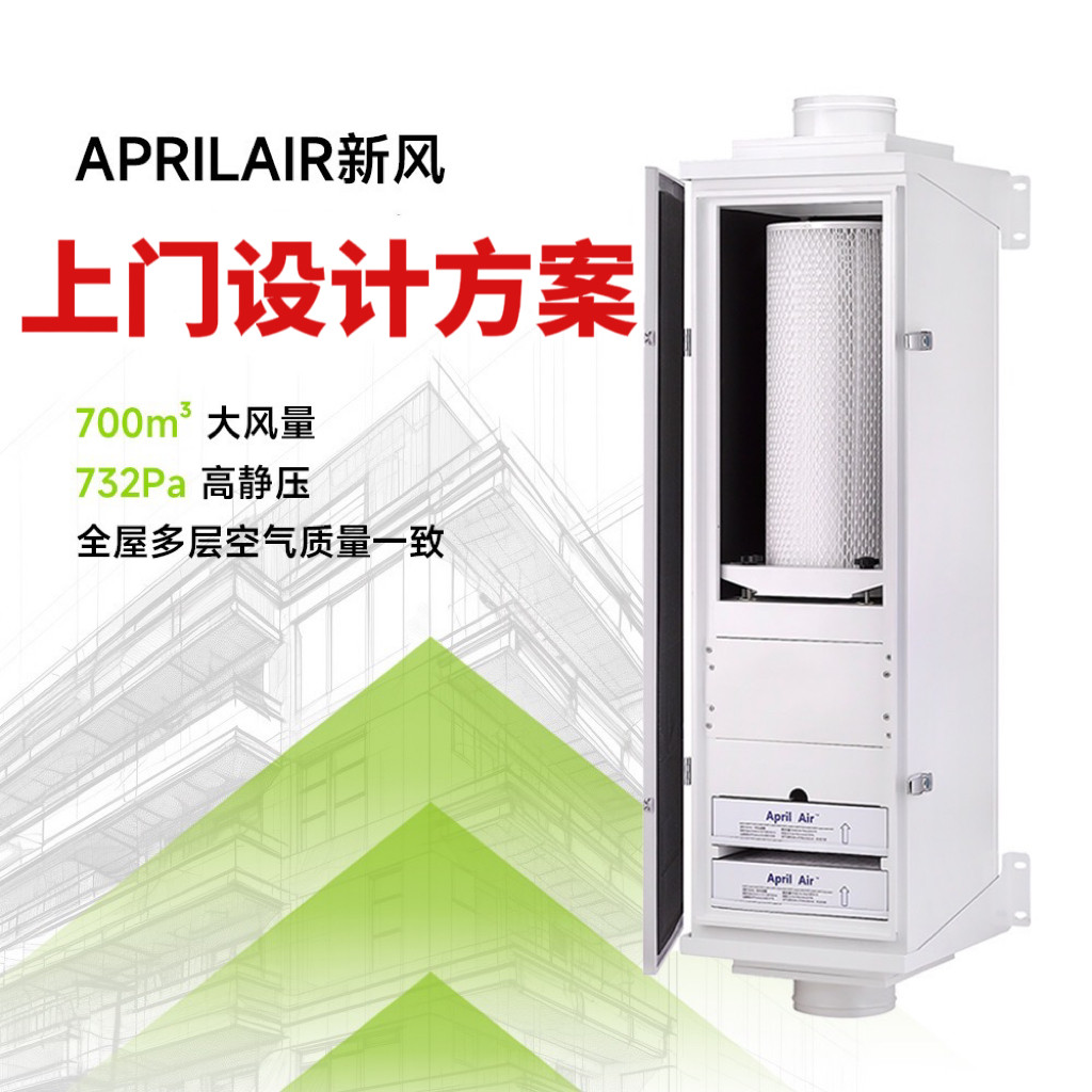 净化器新风家用系统挂壁式滤网