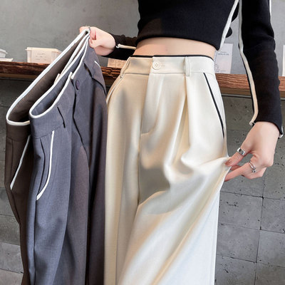 2025秋季高腰西装裤 通勤风大码西装裤 立体剪裁休闲长裤