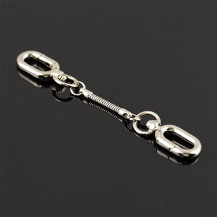 箱包配件包带连接旦形钩扣双头勾扣钥匙链饰品小挂件扣金属延长链