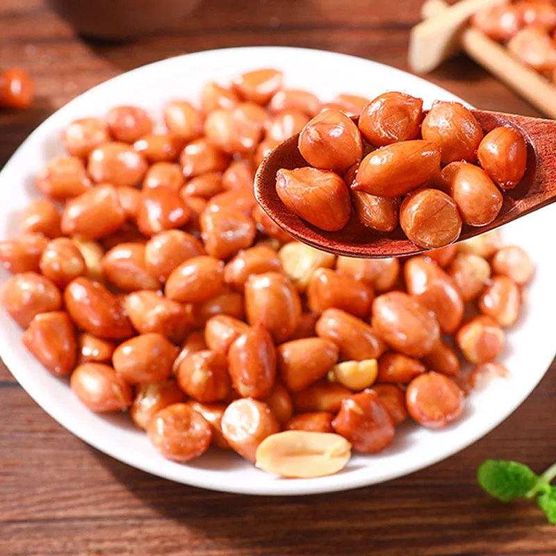 花生米油炸红皮咸香原味香辣酥脆小袋装下酒菜零食小吃整箱批发