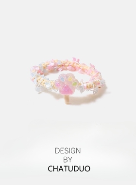 可爱小清新棒棒糖发绳甜美少女心卡通ins扎发高马尾皮筋百搭发饰