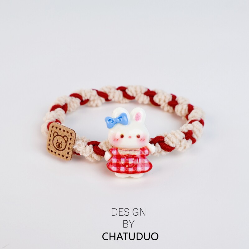 可爱甜美小兔花朵少女心红色喜庆橡皮筋高弹力耐用头绳女生扎丸子,饰品/流行首饰/时尚饰品新,发饰,淘宝优惠券,粉丝福利购,淘宝优惠卷