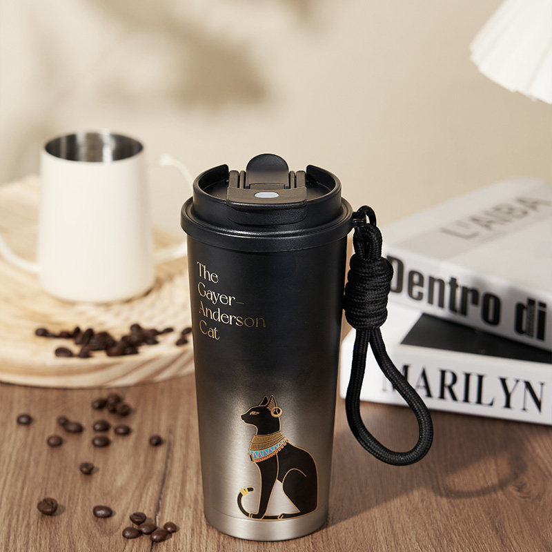 大英博物馆盖亚安德森猫系列便携316咖啡保冷保温杯生日礼物男生