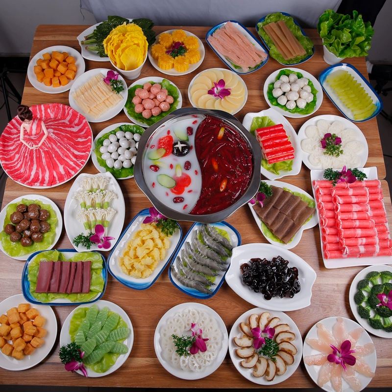 天猫优选：仿真火锅菜品模型