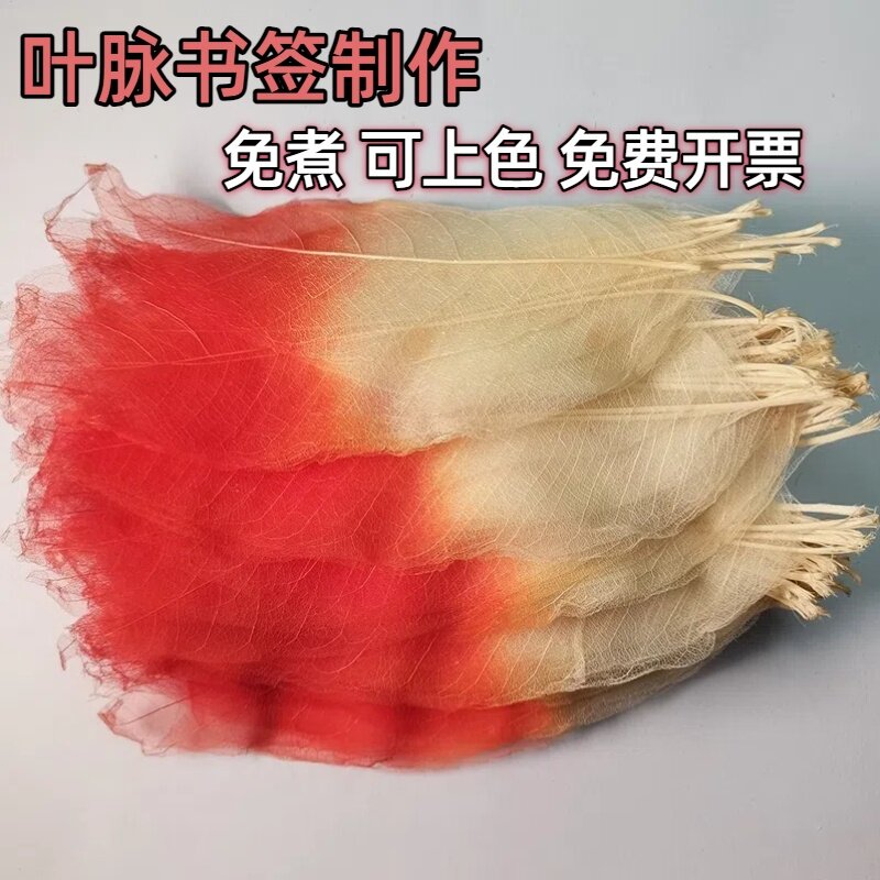 唯美植物天然玉兰叶脉书签树叶干花学生老师标本创意手工礼物