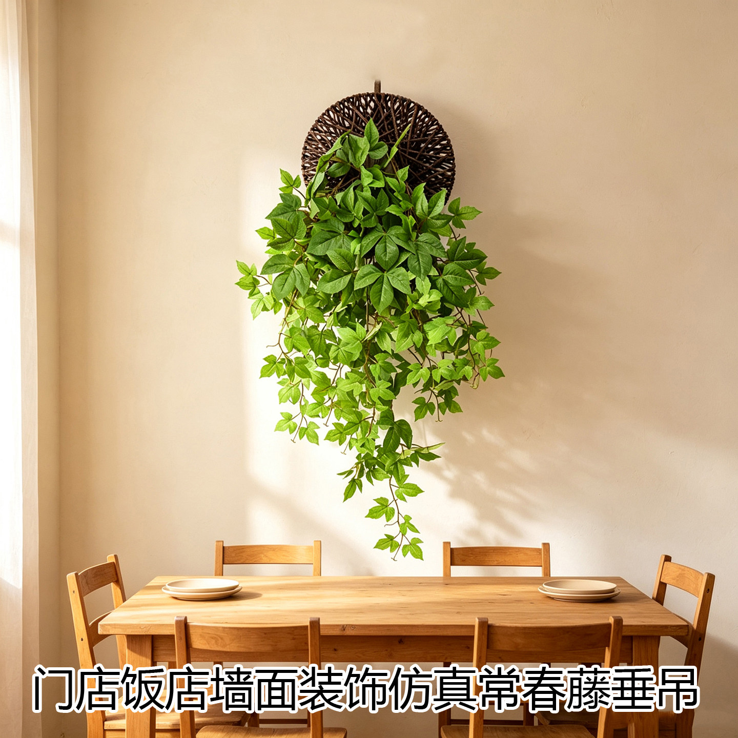 仿真常春藤假藤绿植网红打卡墙