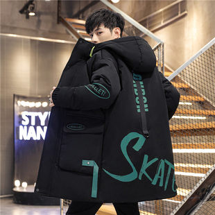 青少年秋冬季棉衣男款外套加厚羽绒棉服初中高中学生棉袄大童冬装