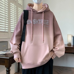 卫衣男秋冬款加绒加厚青少年潮牌初高中学生大童上衣帅气连帽外套