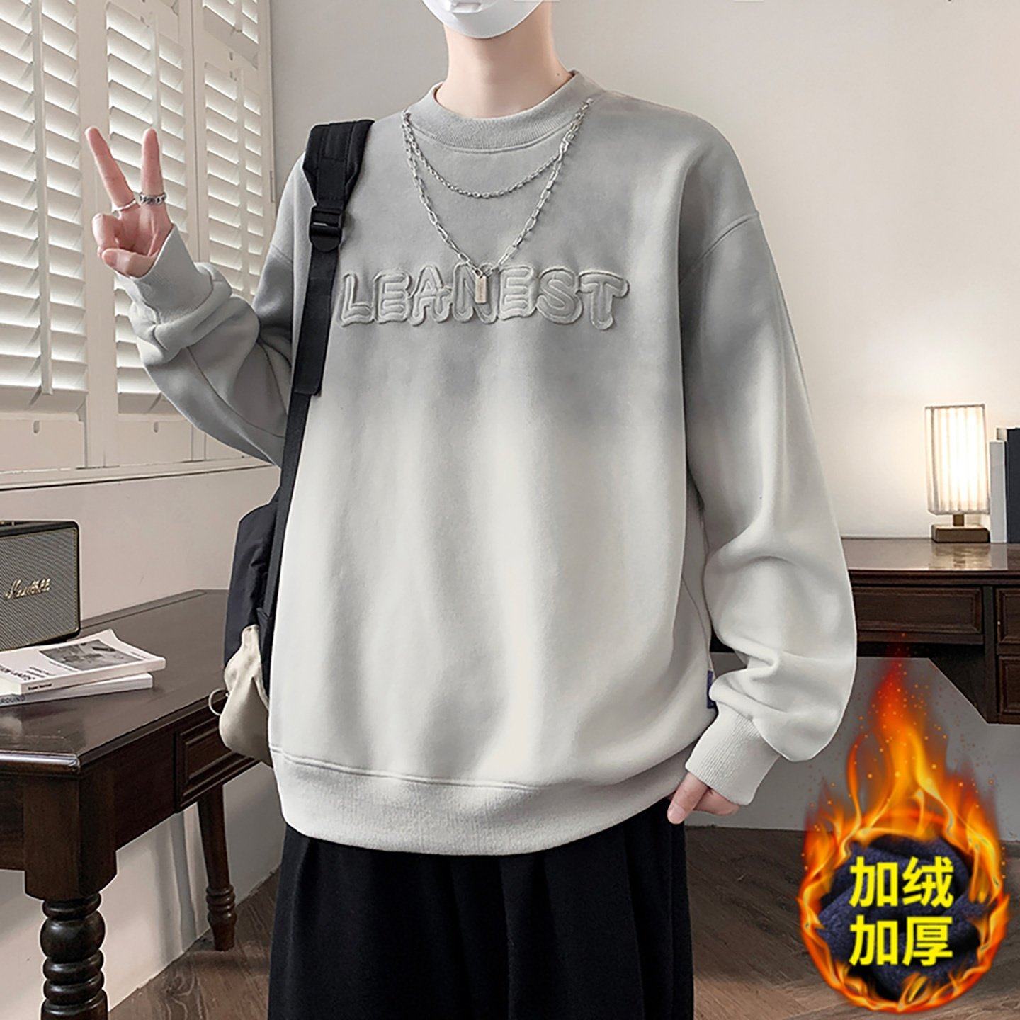 青少年秋冬季卫衣男孩初中高中学生加绒加厚大童长袖t恤保暖上衣,运动/瑜伽/健身/球迷用品,篮球服,淘宝优惠券,粉丝福利购,淘宝优惠卷