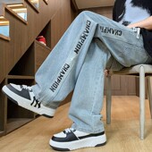 12岁男孩14初中生学生15大童直筒休闲长裤 牛仔裤 子 薄款 青少年夏季