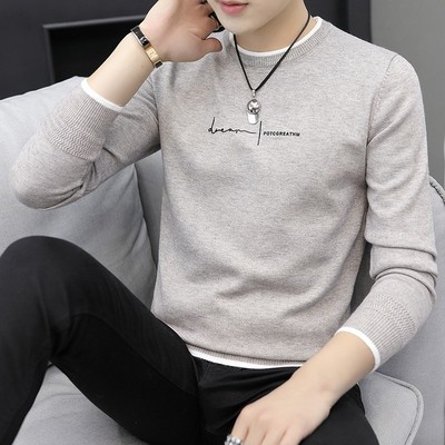 长袖t恤男2025新款秋冬季ins潮流内搭加厚秋衣打底衫加绒秋装上衣