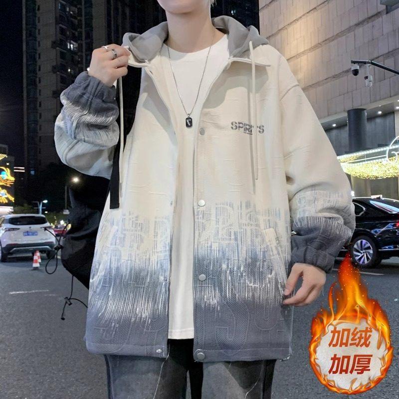 青少年秋冬季加绒外套男孩初中生帅气加厚棉衣高中生大童男装夹克,运动服/休闲服装,跑步套装,淘宝优惠券,粉丝福利购,淘宝优惠卷