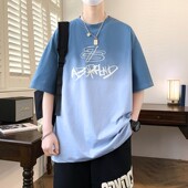 t恤男孩初中高中学生宽松上衣服青少年大童夏装 短袖 夏季 2026新款