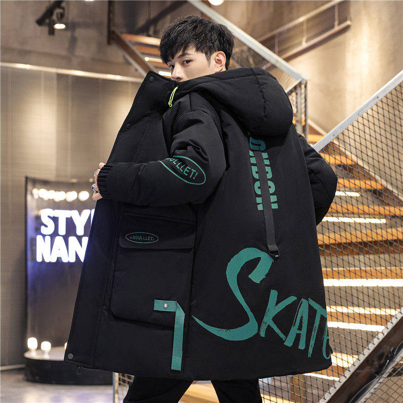 青少年秋冬季棉衣男款外套加厚羽绒棉服初中高中学生棉袄大童冬装