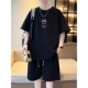 宽松薄款 t恤休闲运动套装 短袖 搭配青少年2026夏季 短裤 两件套男士