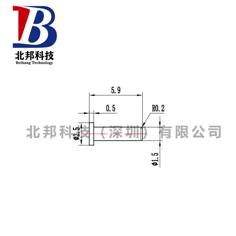 PCB板铝基板线路板1.5T型铜针焊板定位针插针铜针pin针现货供应