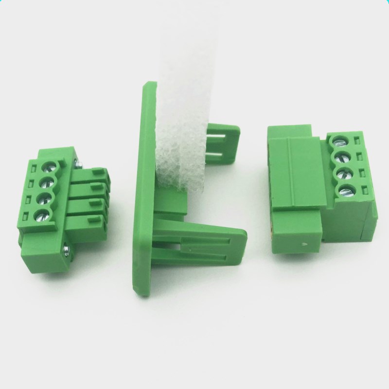 穿墙接线端子15EDGWC3.81-2P-24P面板固定插拔式免焊对接2EDG3.81