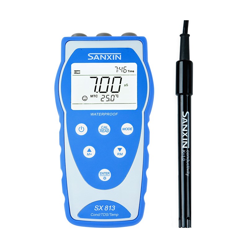 上海三信SX811/813/823/836便携式PH计酸度计TDS电导率仪溶解氧仪