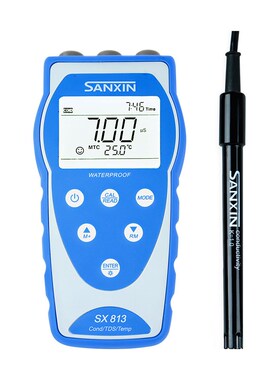 上海三信SX811/813/823/836便携式PH计酸度计TDS电导率仪溶解氧仪