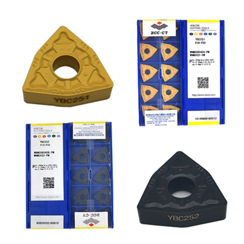 株洲桃形数控车刀片WNMG080404 080408 080412-PM YBC251 252外圆