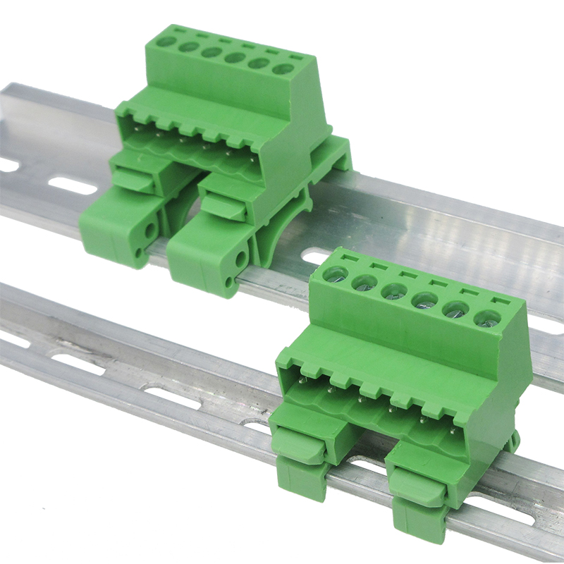 2EDG-UKR导轨式安装免焊对接2EDG-5.08mm插拔式接线端子对插整套