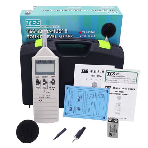 台湾泰仕TES-1350A数位式噪声计 噪音测试仪 分贝仪 声级计