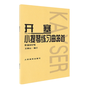 开塞小提琴曲36首王振山开塞36首小提琴练习曲作品第20号开赛小提琴曲36首正版开赛练习曲小提琴练习曲谱小提琴书籍人民音乐出版社