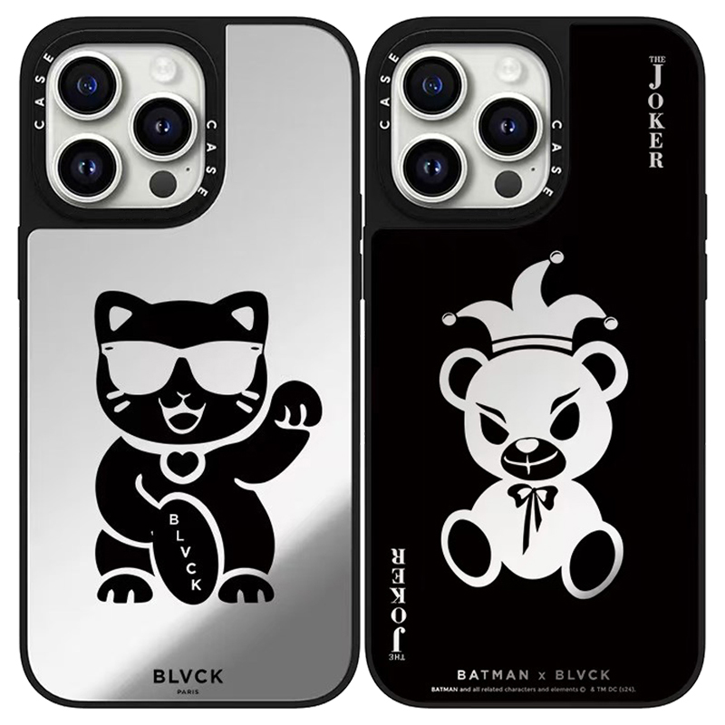 CASETi手机壳联名BLVCK玫瑰小熊蛇黑色美学适用苹果iPhone16Promax15plus/13/14磁吸MagSafe华强北定制12新款