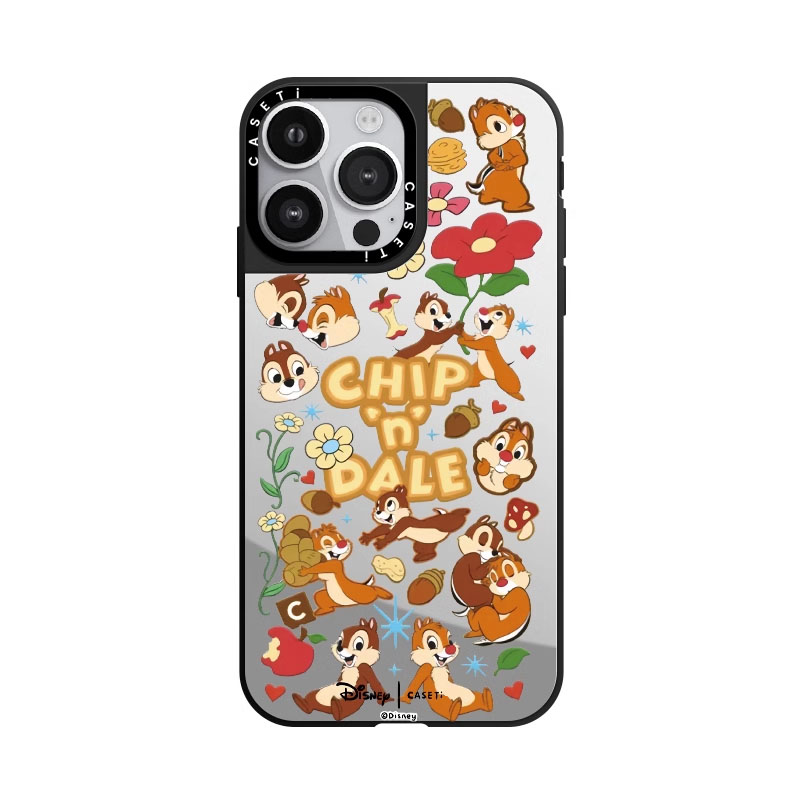 caseti手机壳联名迪士尼奇奇蒂蒂ChipDale松鼠适用苹果iPhone16ProMax15plus14 13 12 11镜面磁吸华强北定制