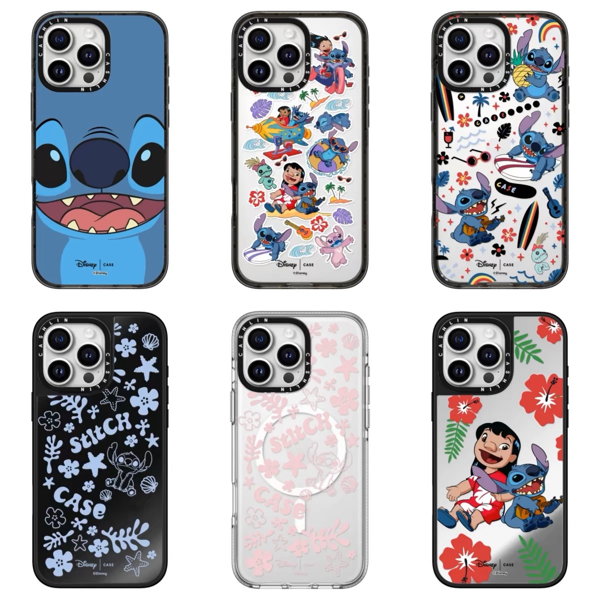 CASETi联名迪士尼史迪仔手机壳透明适用苹果16/15promax/plus新款iphone14保护镜面13防摔12磁吸华强北定制