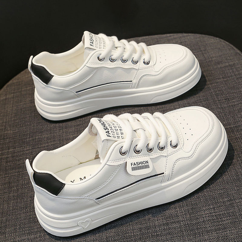 真皮小白鞋软底不累脚鞋子女单鞋厚底2026春夏季新款休闲运动板鞋