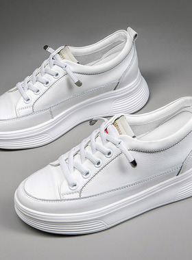 2026春夏新款内增高小白鞋女年新款女鞋松糕百搭厚底休0302z