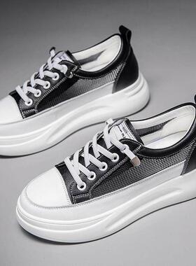 2026春夏新款小白鞋子女年新款网面女鞋百搭休闲透气滑0302z