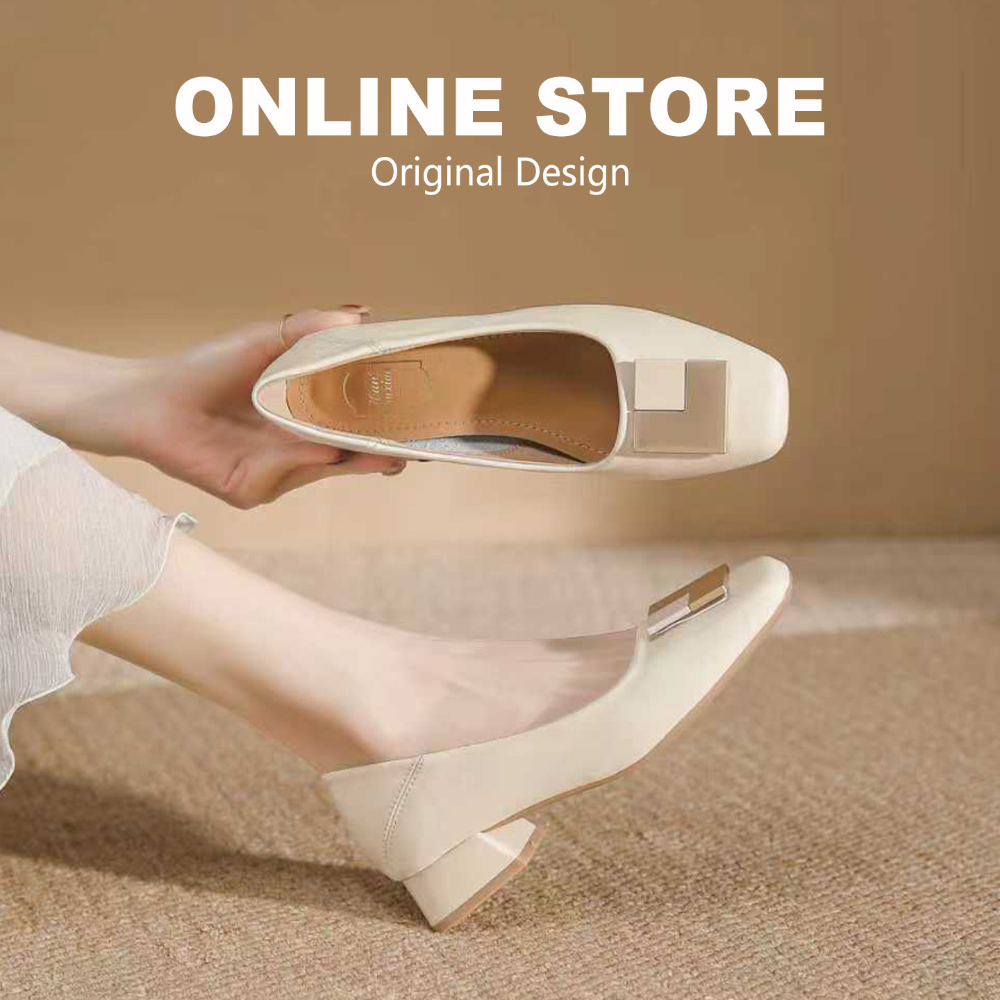 超软真皮粗跟单鞋女2026新款百搭通勤浅口高跟鞋方头妈妈鞋职业鞋