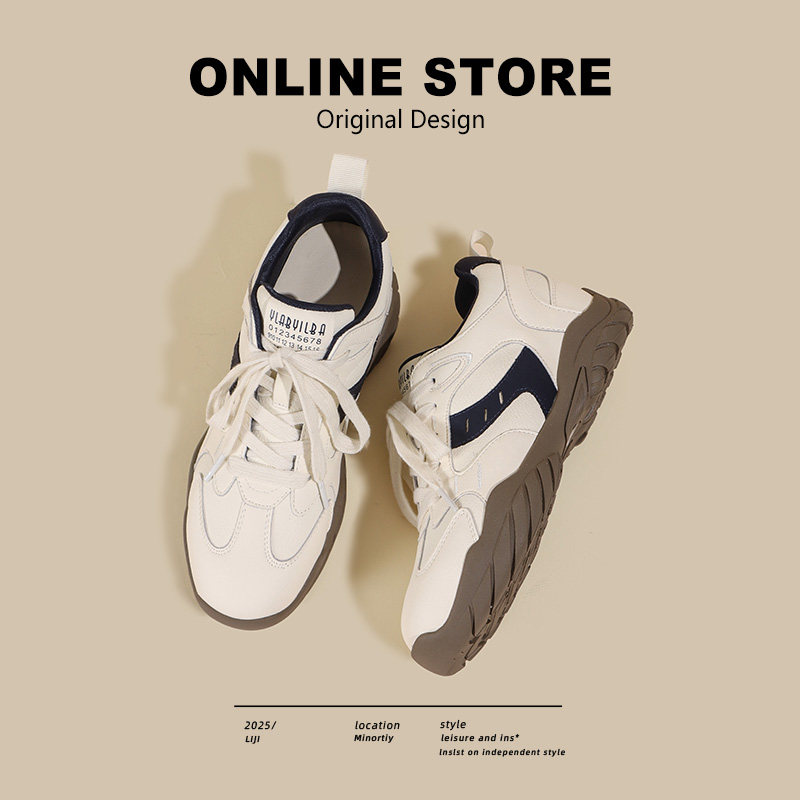 春夏厚底加绒保暖德训鞋女2026新款百搭休闲软底不累脚跑步运动鞋