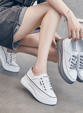 2026春夏新款内增高小白鞋女新款百搭潮鞋单鞋厚底松0302z