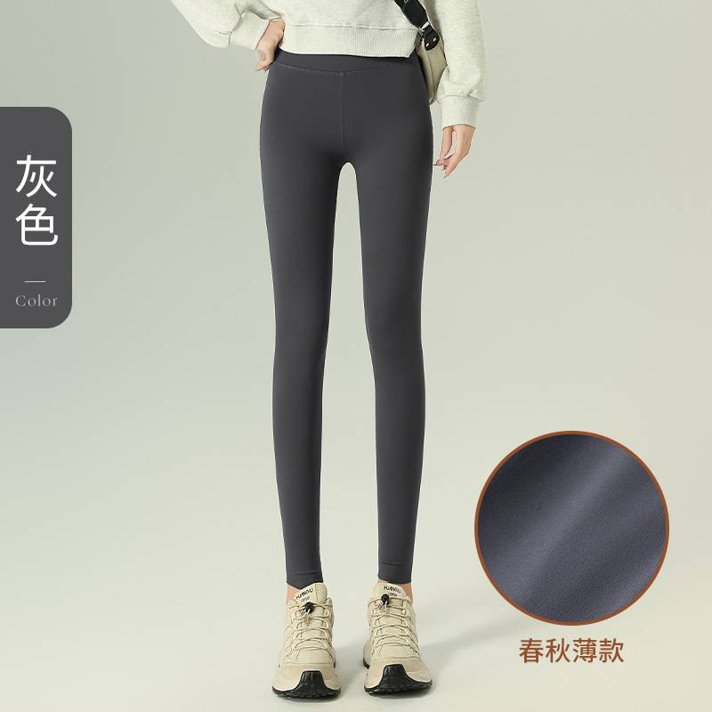 义乌高端打底裤轻塑紧身裤加绒女秋冬高腰打底裤修身加厚保暖外穿