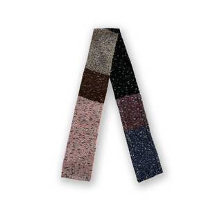 桐庐愿望针织日系复古针织毛线加厚围巾女秋冬季柔软彩色拼接氛围