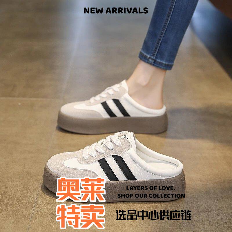 东莞网面鞋女款德训鞋女春款搭气质风高级感女鞋休闲百搭时尚小白