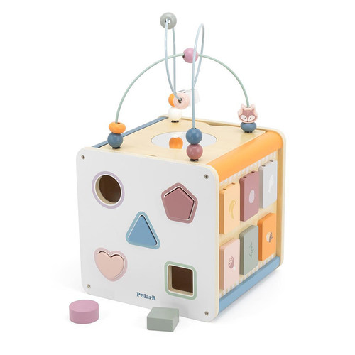 幼儿园八合一多功能箱绕珠玩具