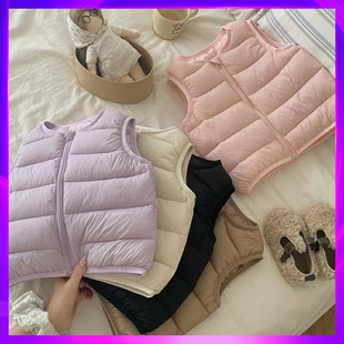 品牌儿童宝宝马甲夹棉秋冬男童坎肩保暖秋季 女宝上衣婴儿洋气背心