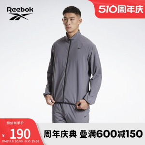 reebok锐步官方运动男子风衣