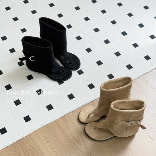 内增高5cm法式夹趾凉鞋女2026夏季新款套筒休闲时尚凉靴轻便防滑