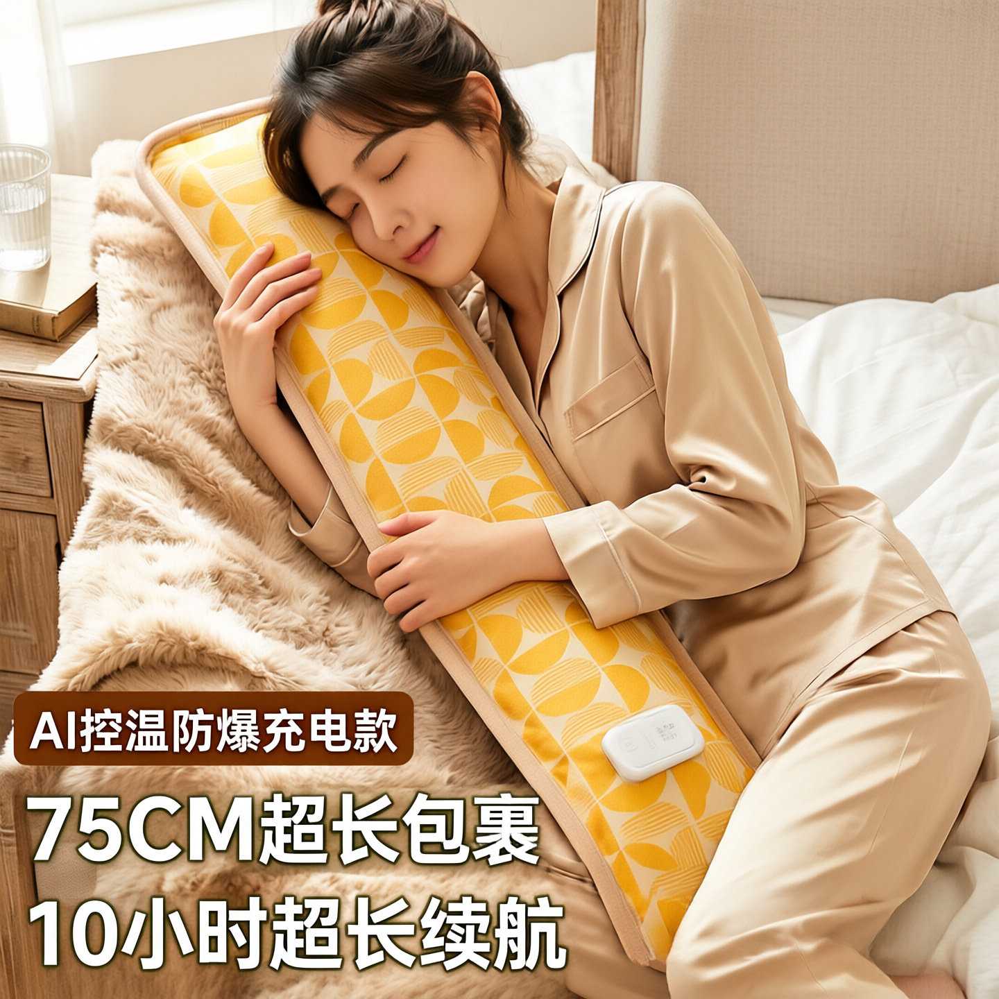 被窝热水袋长条充电防爆75cm加长