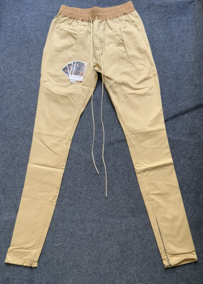 【现货秒发】非FEAR OF GOD 第四季高街fog4th主线抽绳卡其色布裤