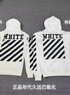 当天发出hzw自主非Off-White 2025FW秋冬款白色宗教连帽卫衣