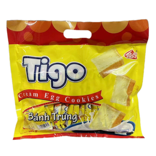 越南进口面包干越贡300克鸡蛋饼