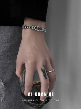 古巴ins小众嘻哈男简单大方手链