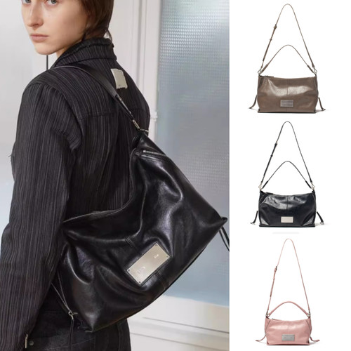 韩国正品Matin Kim大容量波士顿侧拉链手提单肩斜挎包通勤女士包