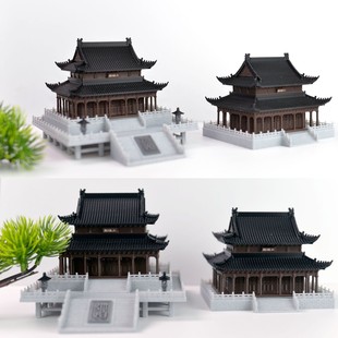 古建筑摆件新款中式亭台楼阁复古国风古建假山盆景微景观鱼缸宫殿